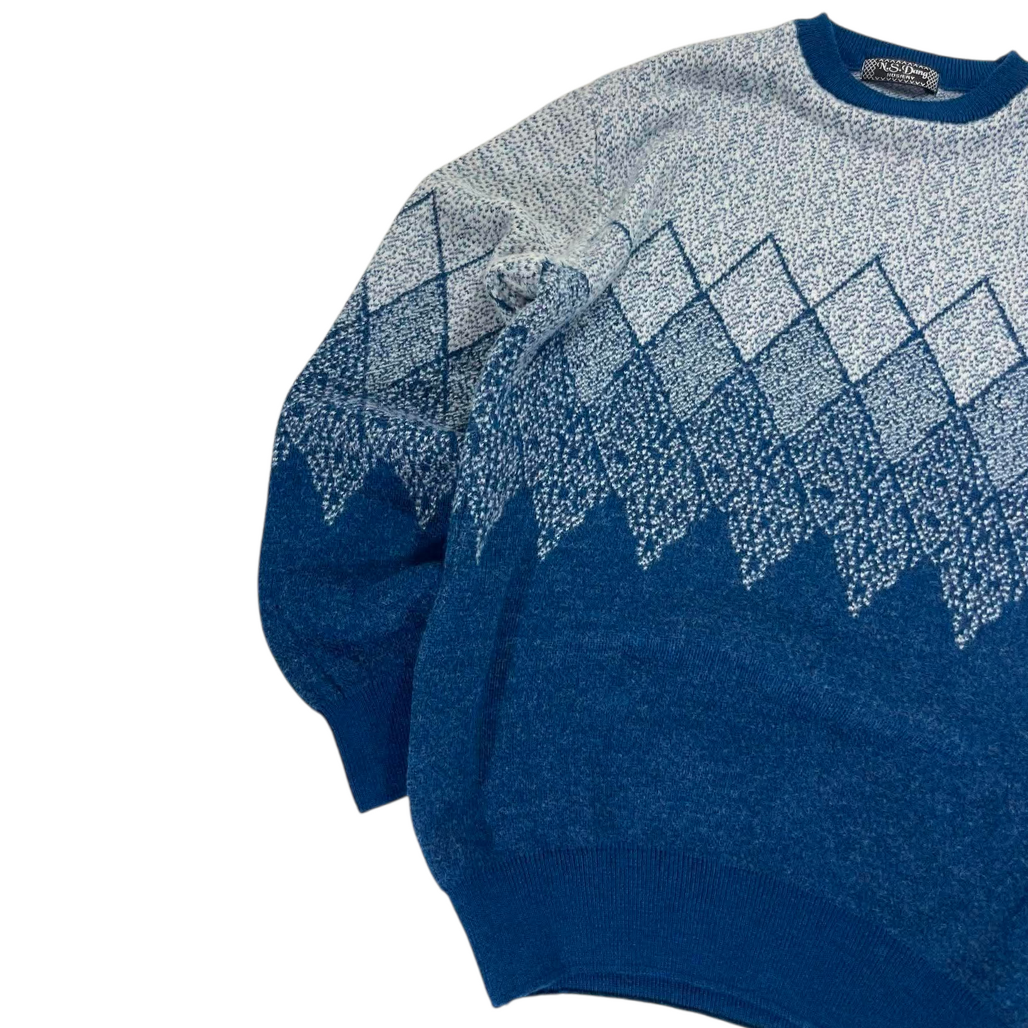 N.S. DANG BLUE KNIT SWEATER (S-M)
