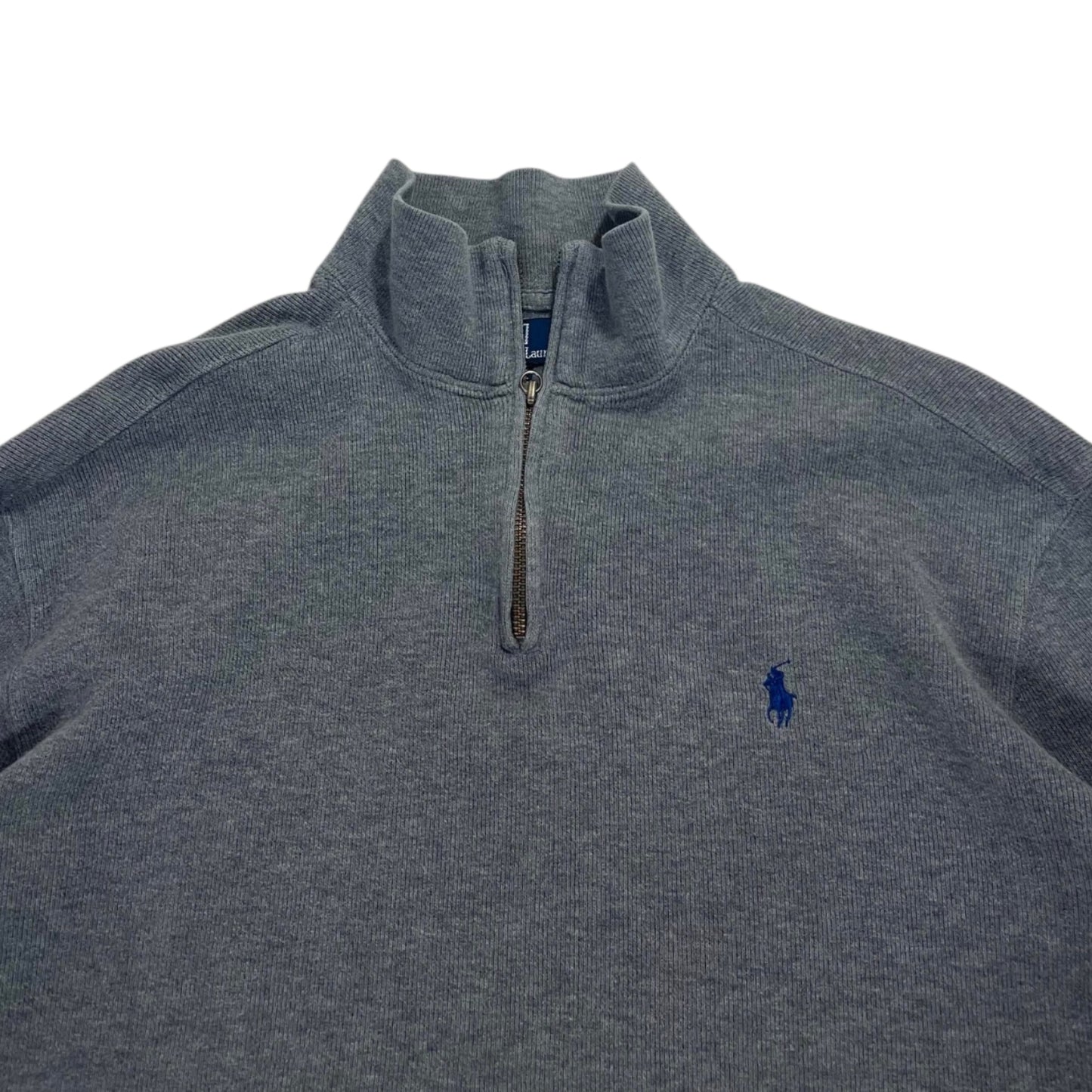 POLO RALPH LAUREN GRAY QUARTER ZIP (L)
