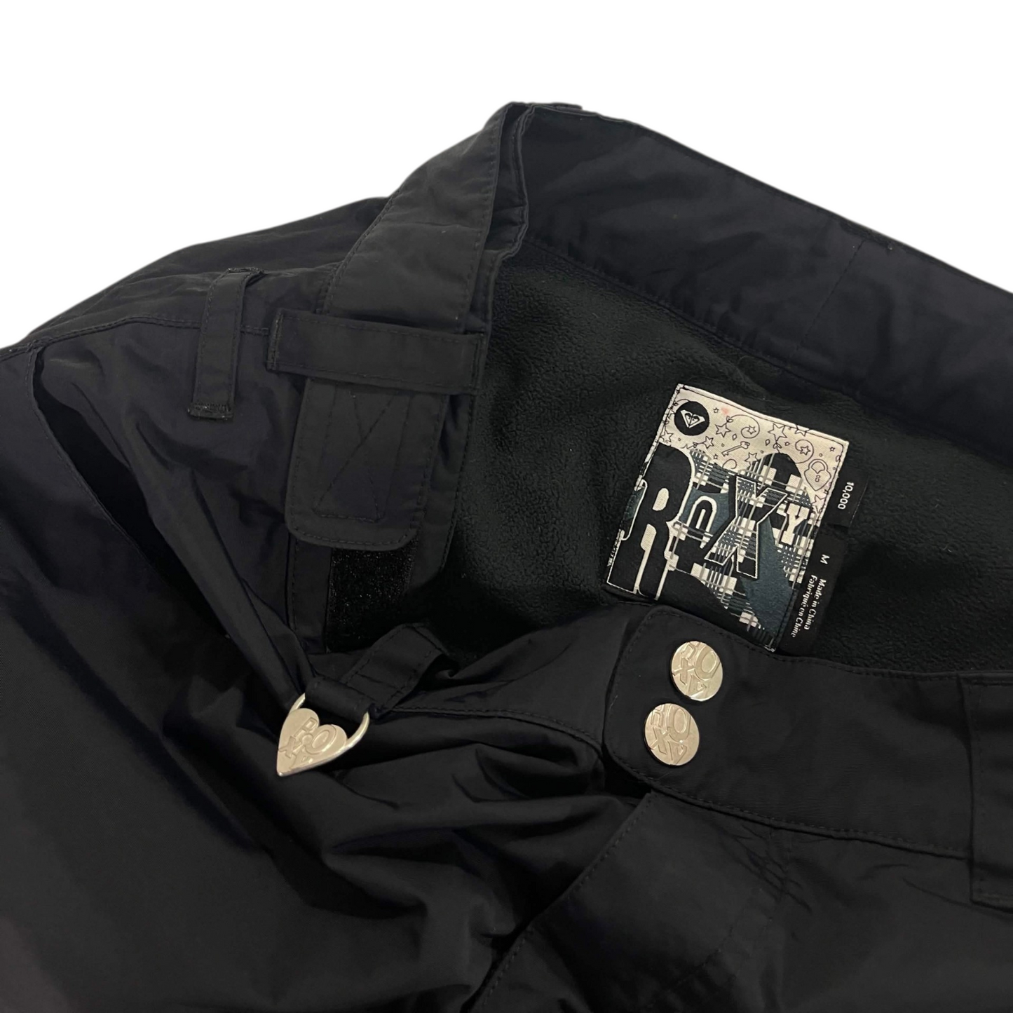 Y2K ROXY BLACK SNOW PANTS (M)