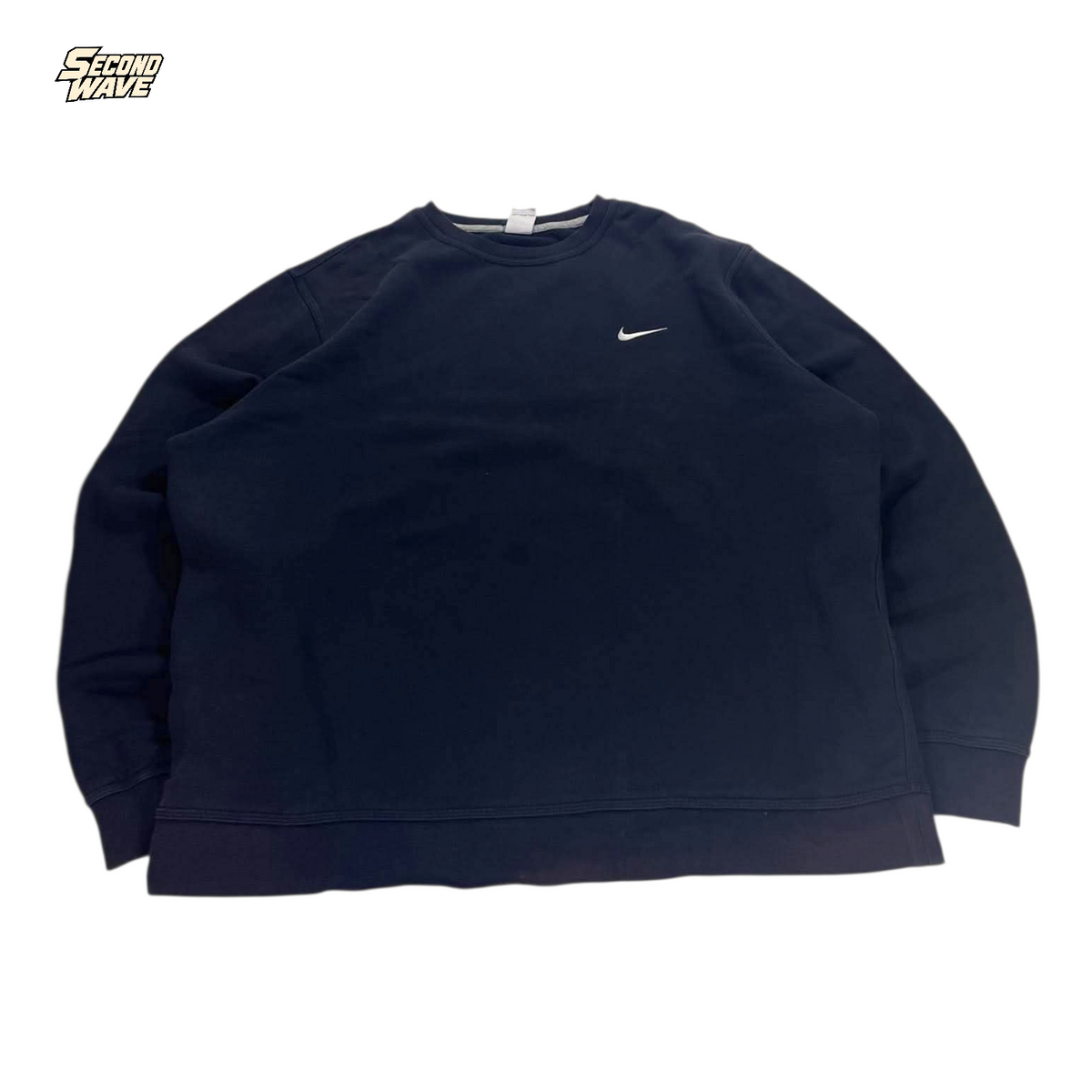NIKE NAVY BLUE CREWNECK (BEST FIT L - XL)