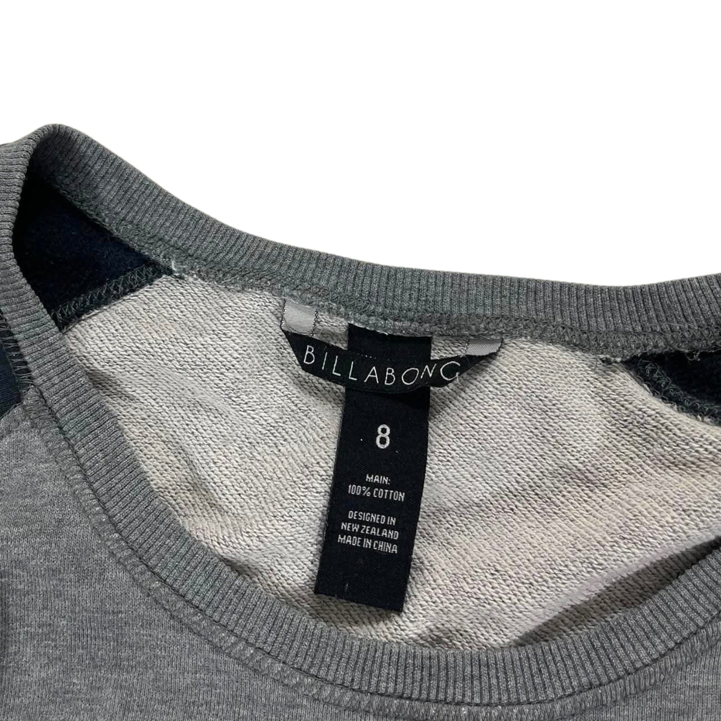 BILLABONG GREY LONG SLEEVE TOP (L)