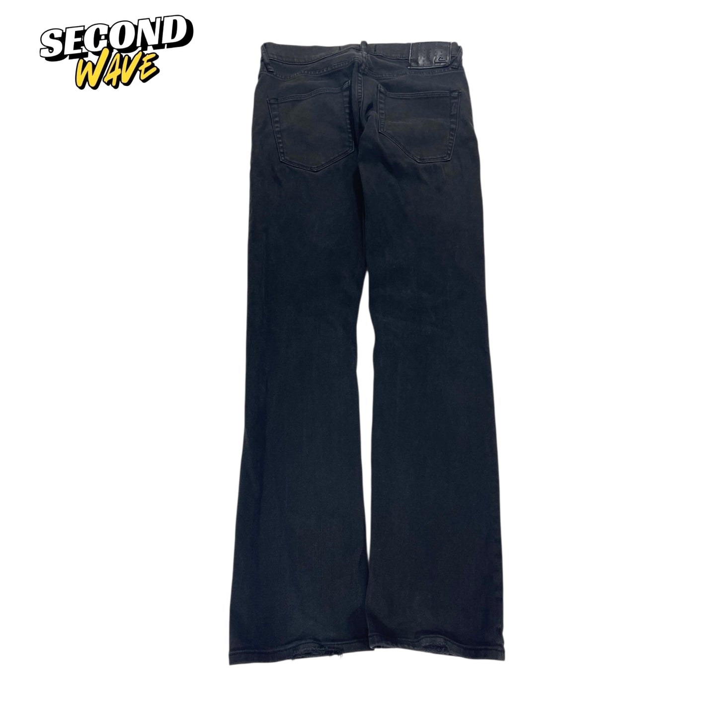 Y2K QUIKSILVER BLACK SLIM FIT JEANS (30")