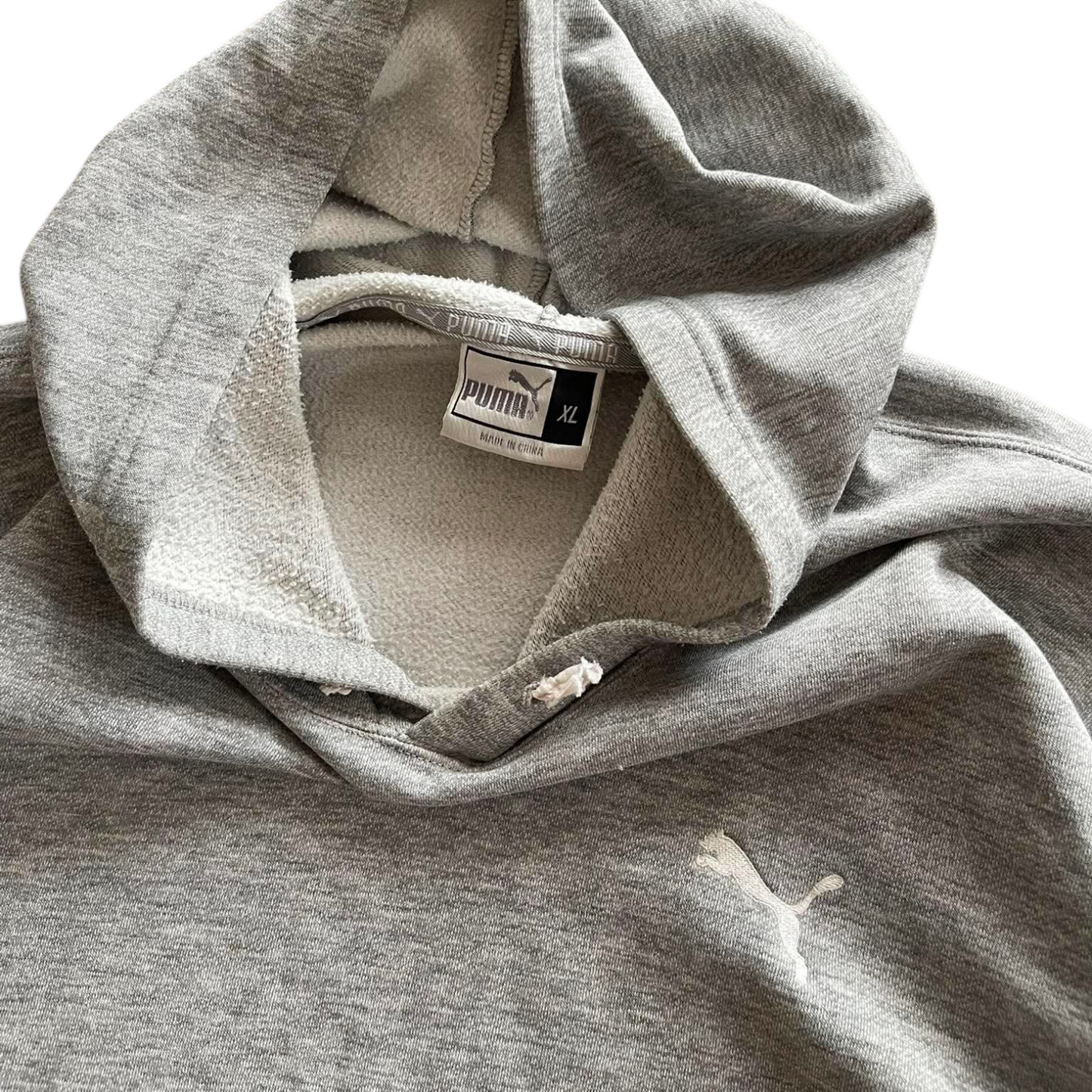 VINTAGE PUMA GREY HOODIE (XL)