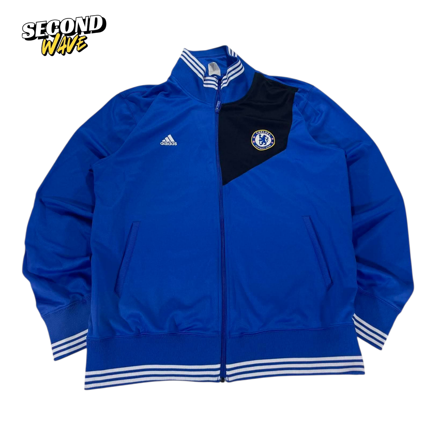 ADIDAS CHELSEA FC BLUE JACKET (XL)