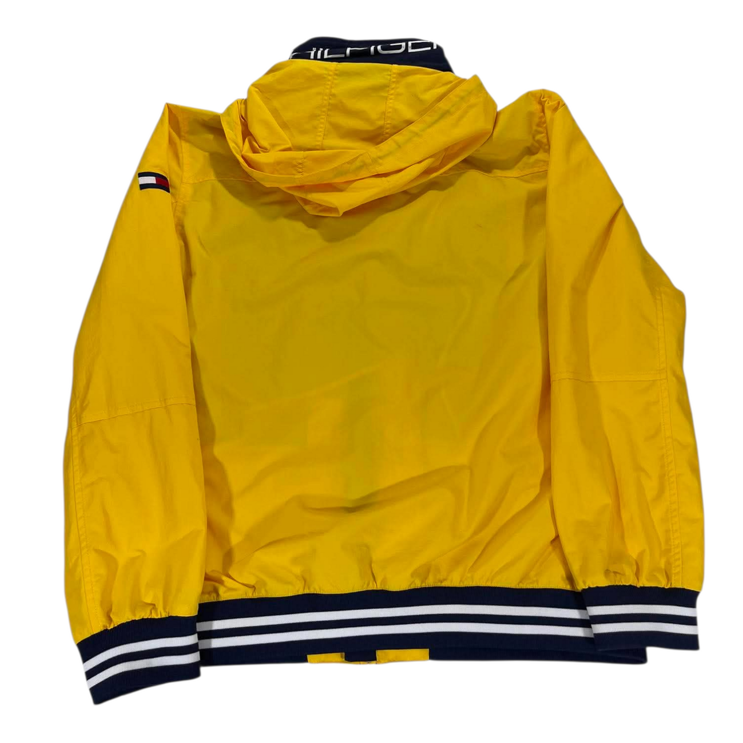 VINTAGE TOMMY HILFIGER YELLOW WINDBREAKER JACKET (M)
