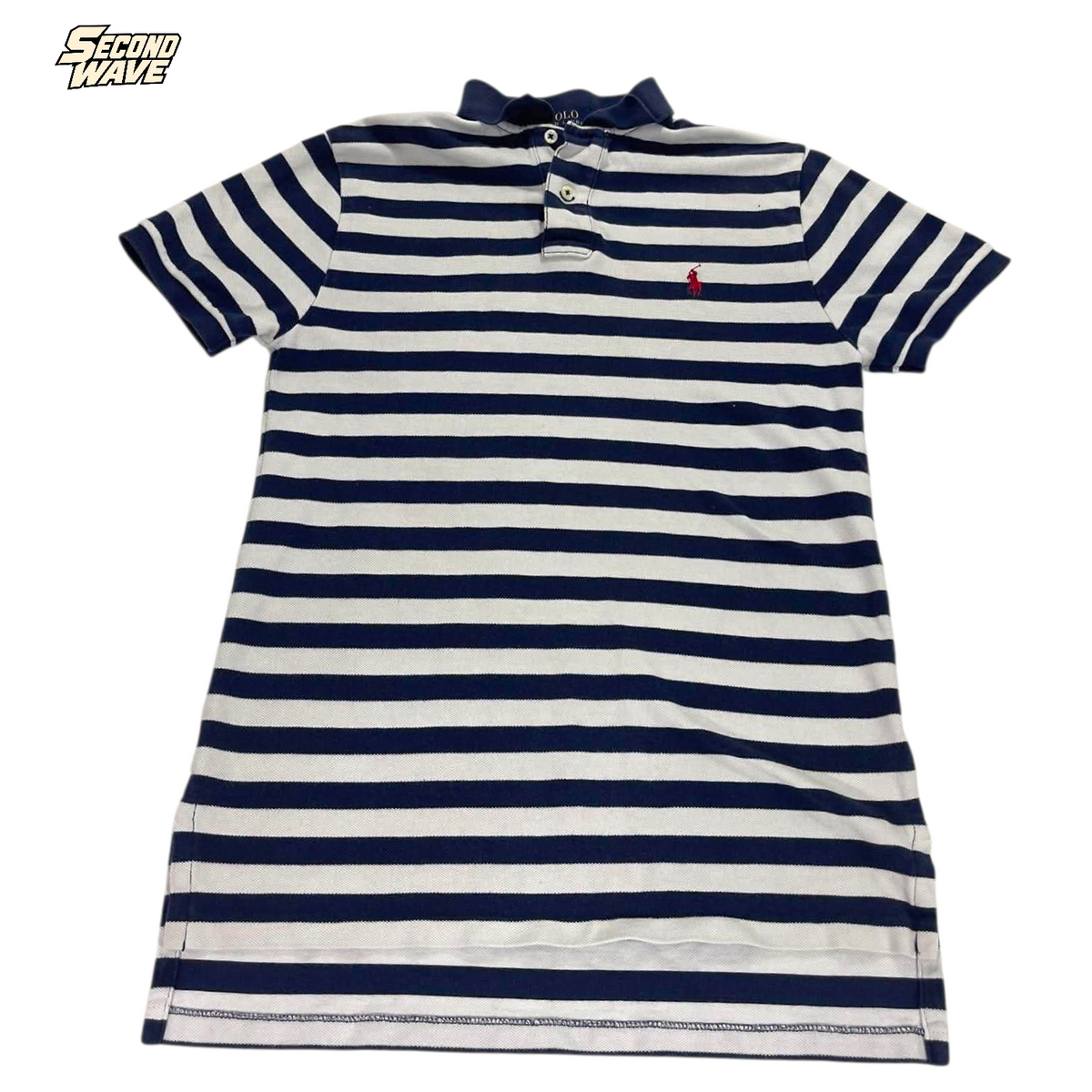 RALPH LAUREN STRIPED POLO SHIRT (S)