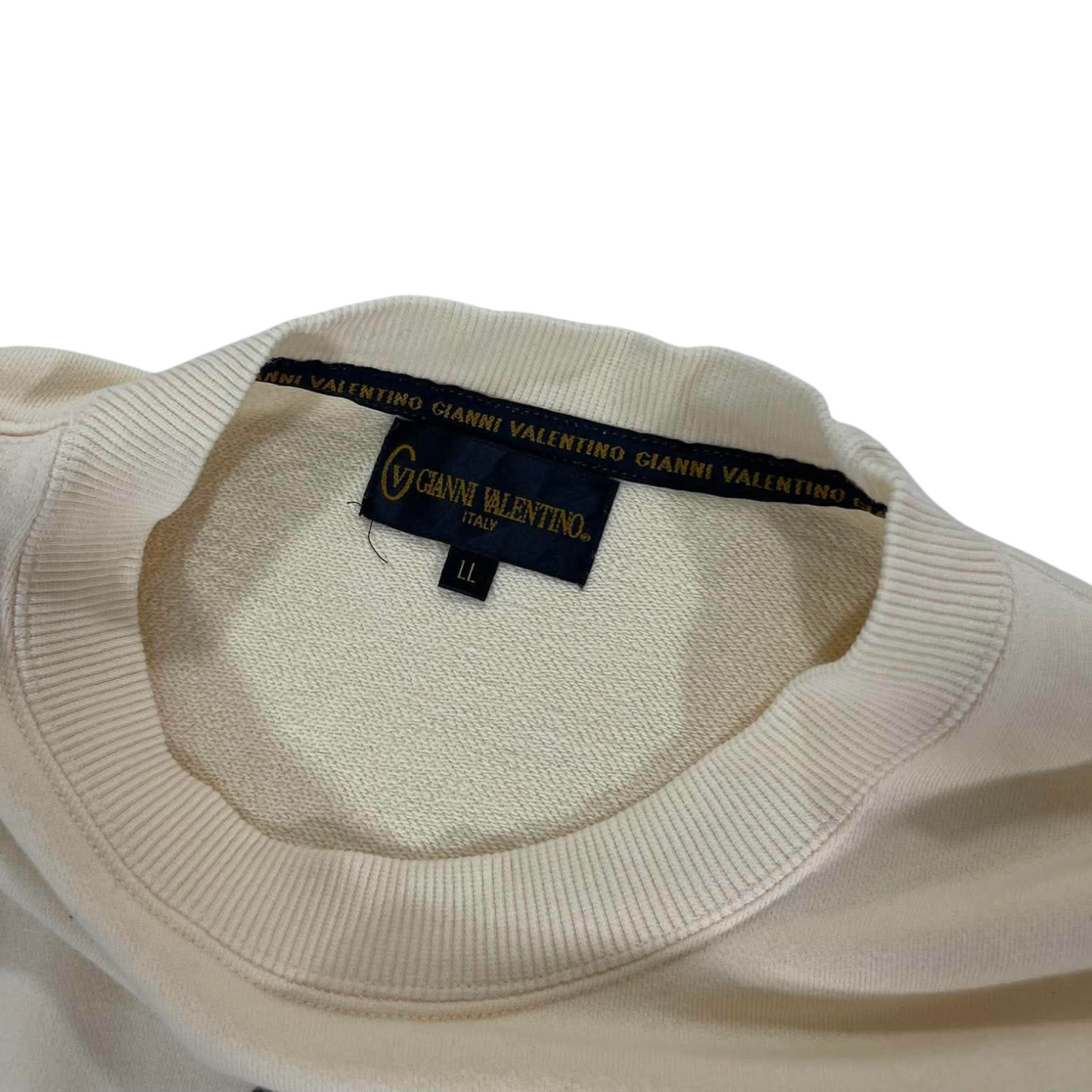 VINTAGE GIANNI VALENTINO CREAM CREWNECK (L)