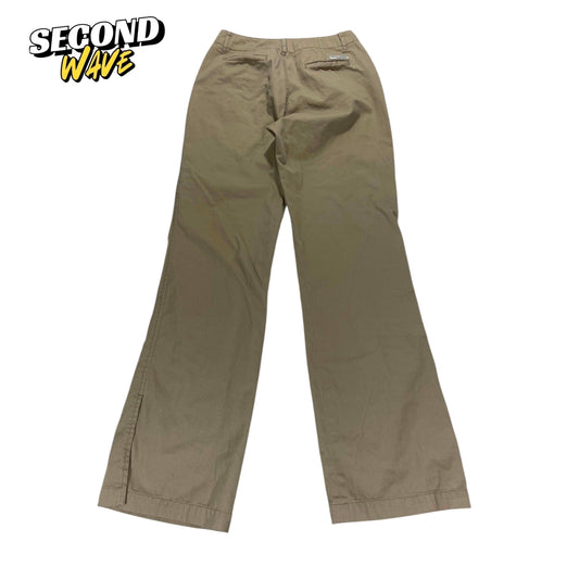 Y2K KHAKI BAGGY WIDE LEG PANTS (UK26)