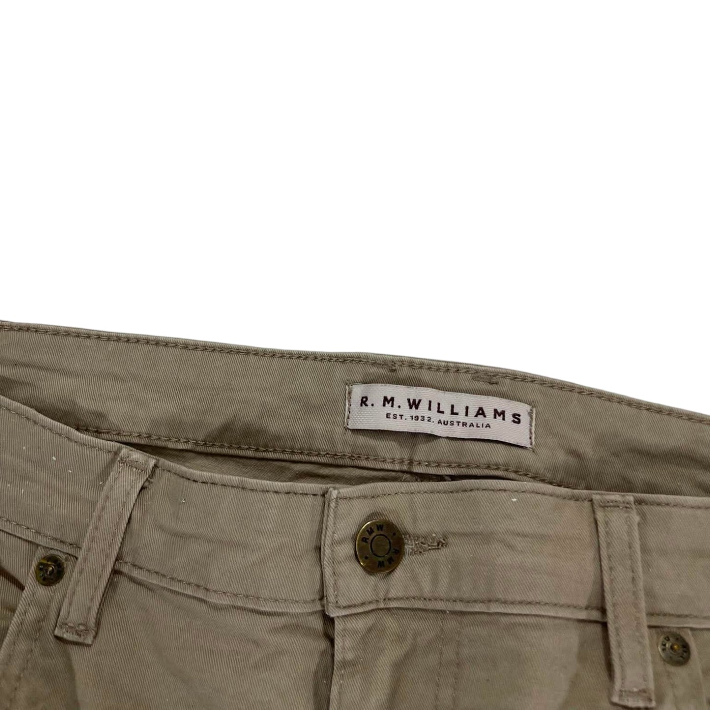 R.M. WILLIAMS TAN CHINO PANTS (42)