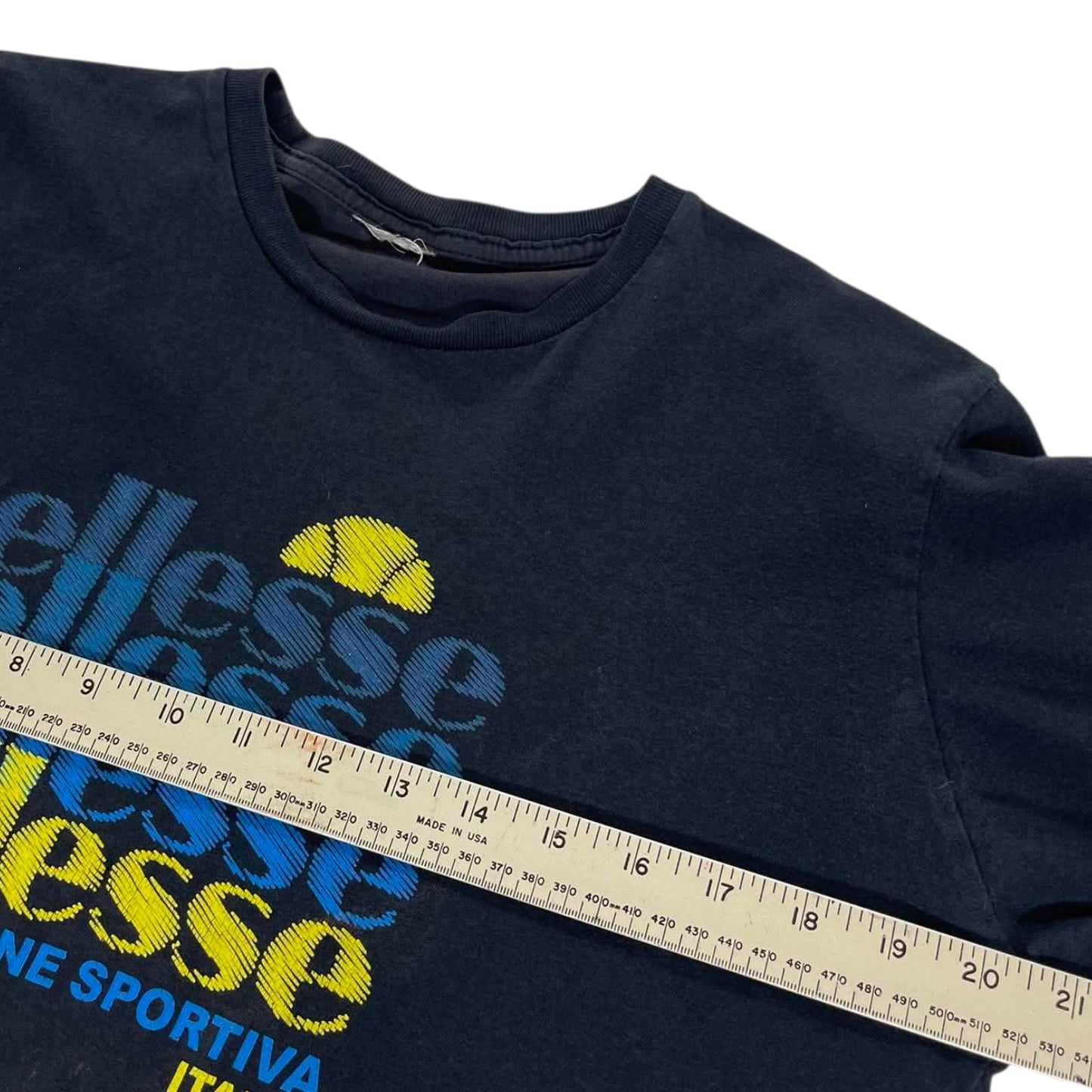 VINTAGE ELLESSE NAVY LONG SLEEVE (M)