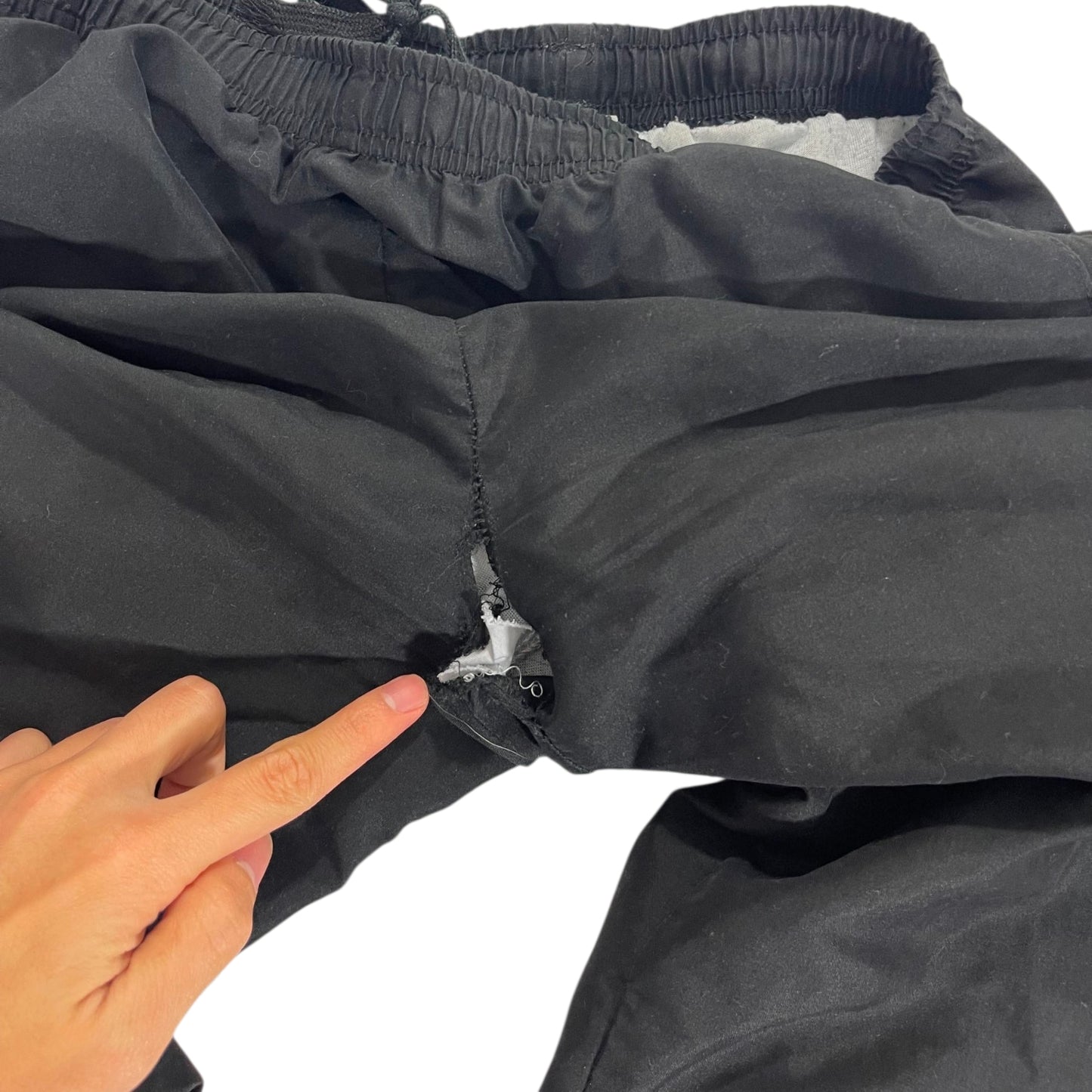 VINTAGE NEW BALANCE BLACK BAGGY WIDE LEG (M)
