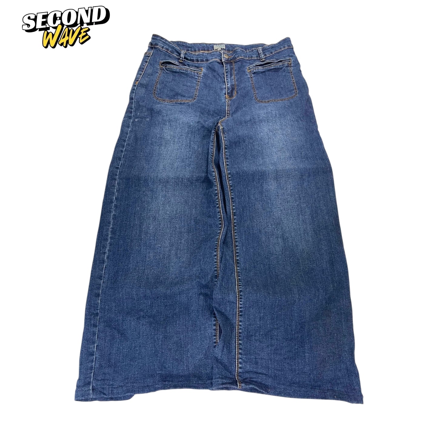 C&B DENIM WIDE LEG JEANS (UK 18)