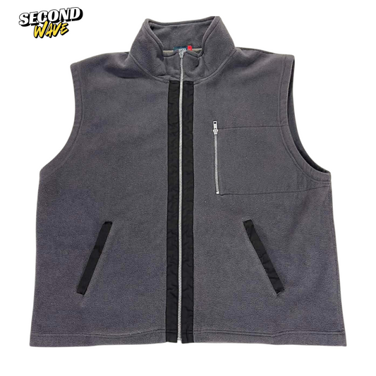 GREY CHISEL FLEECE VEST (L)