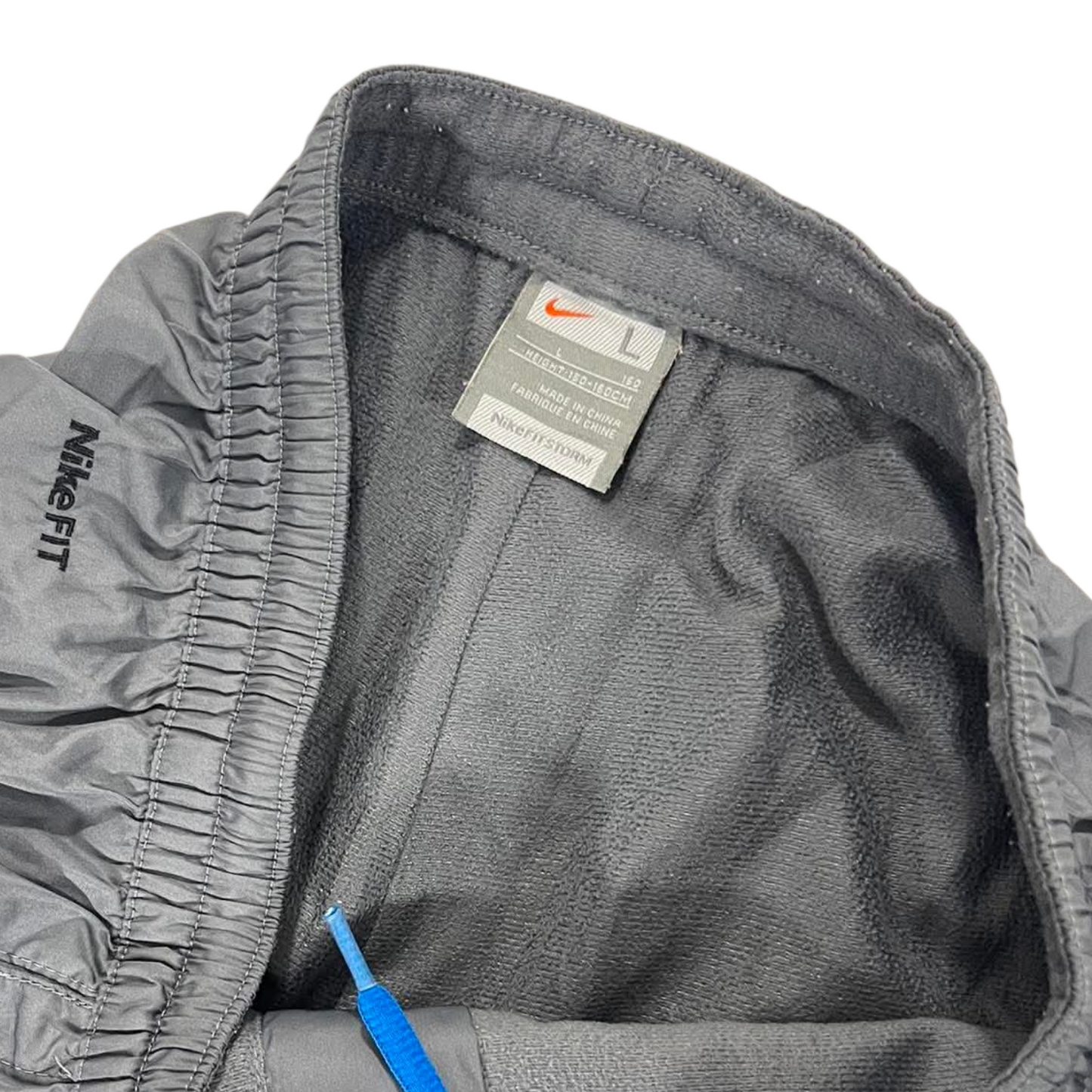 Y2K NIKE GRAY WITH BLUE HIT PANTS (L) ¹