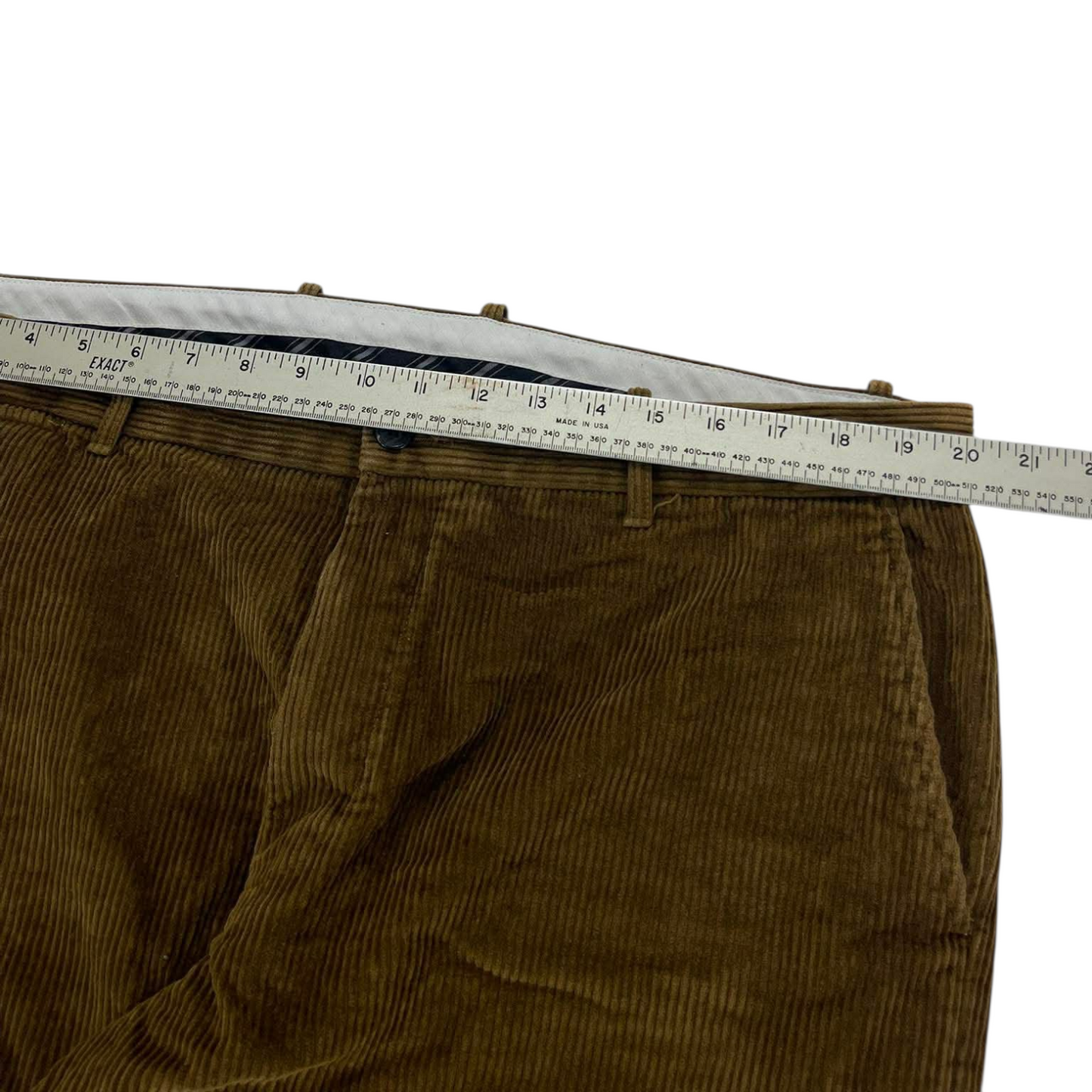 VINTAGE M&S BROWN CORDUROY TROUSERS (40)
