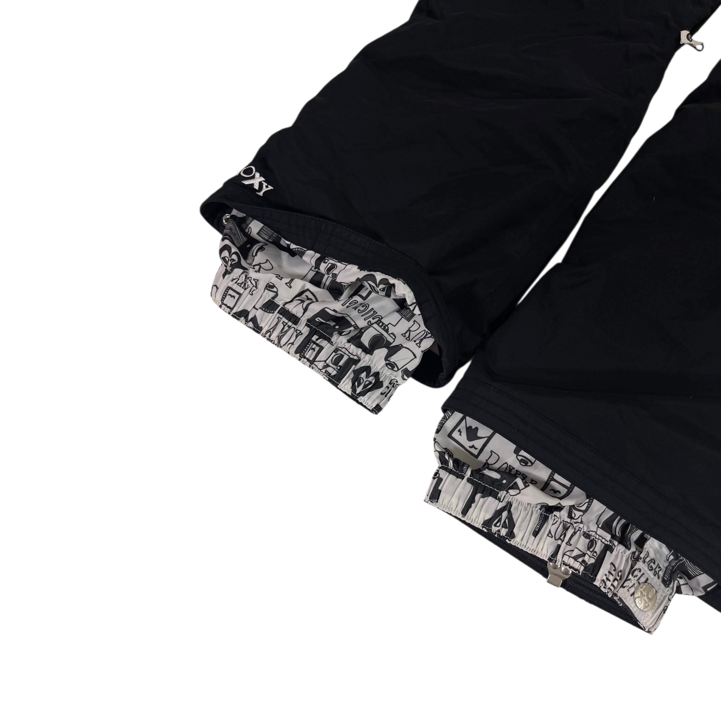 Y2K ROXY BLACK SNOW PANTS (M)