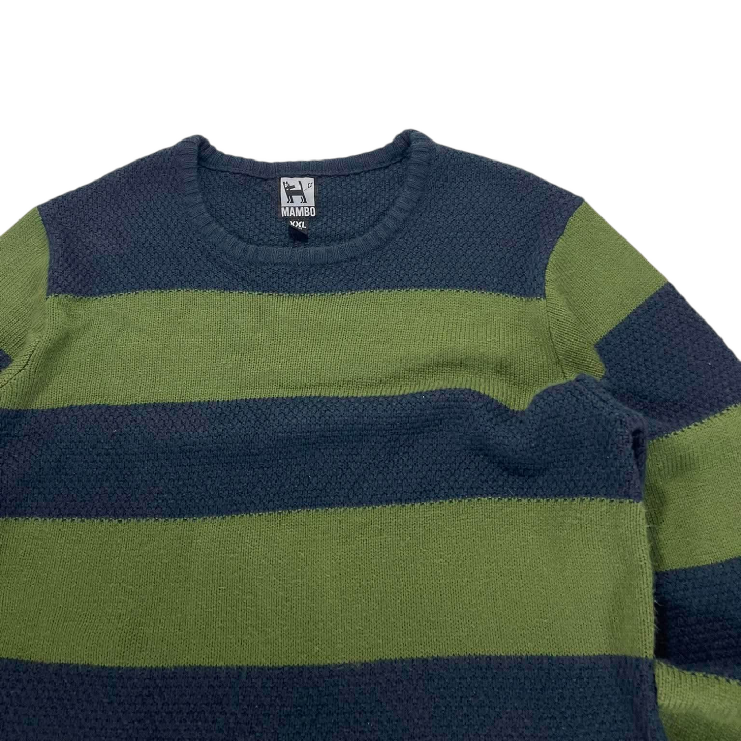MAMBO GREEN STRIPED SWEATER (L-XL)