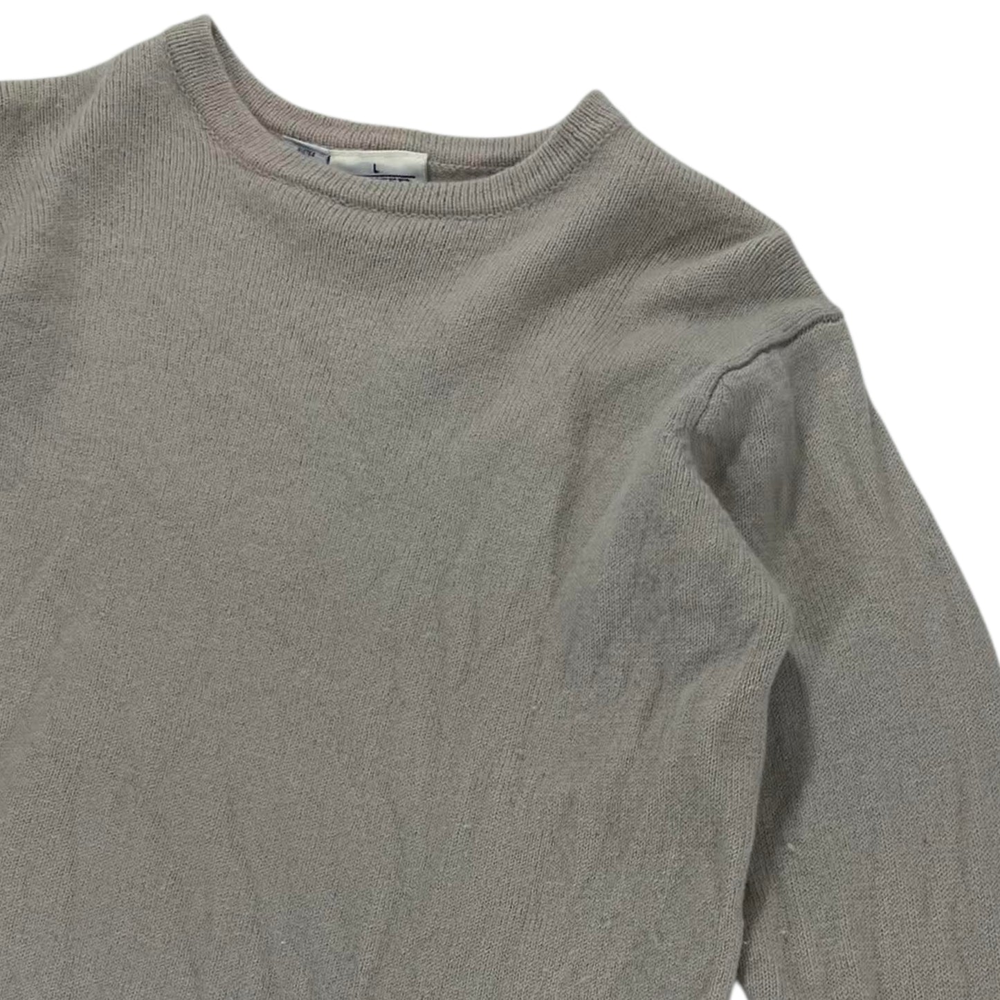PURE NEW WOOL LEZIBUY GREY WOOL SWEATER (L)