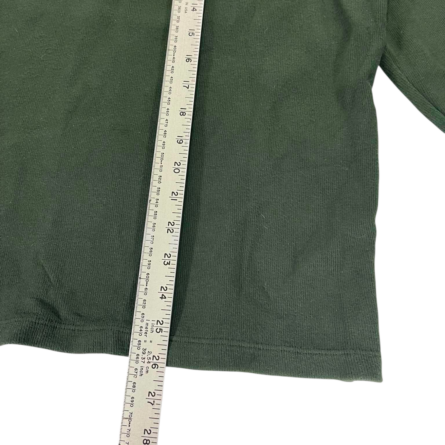 NAUTICA GREEN QUARTER ZIP (BEST FIT M)