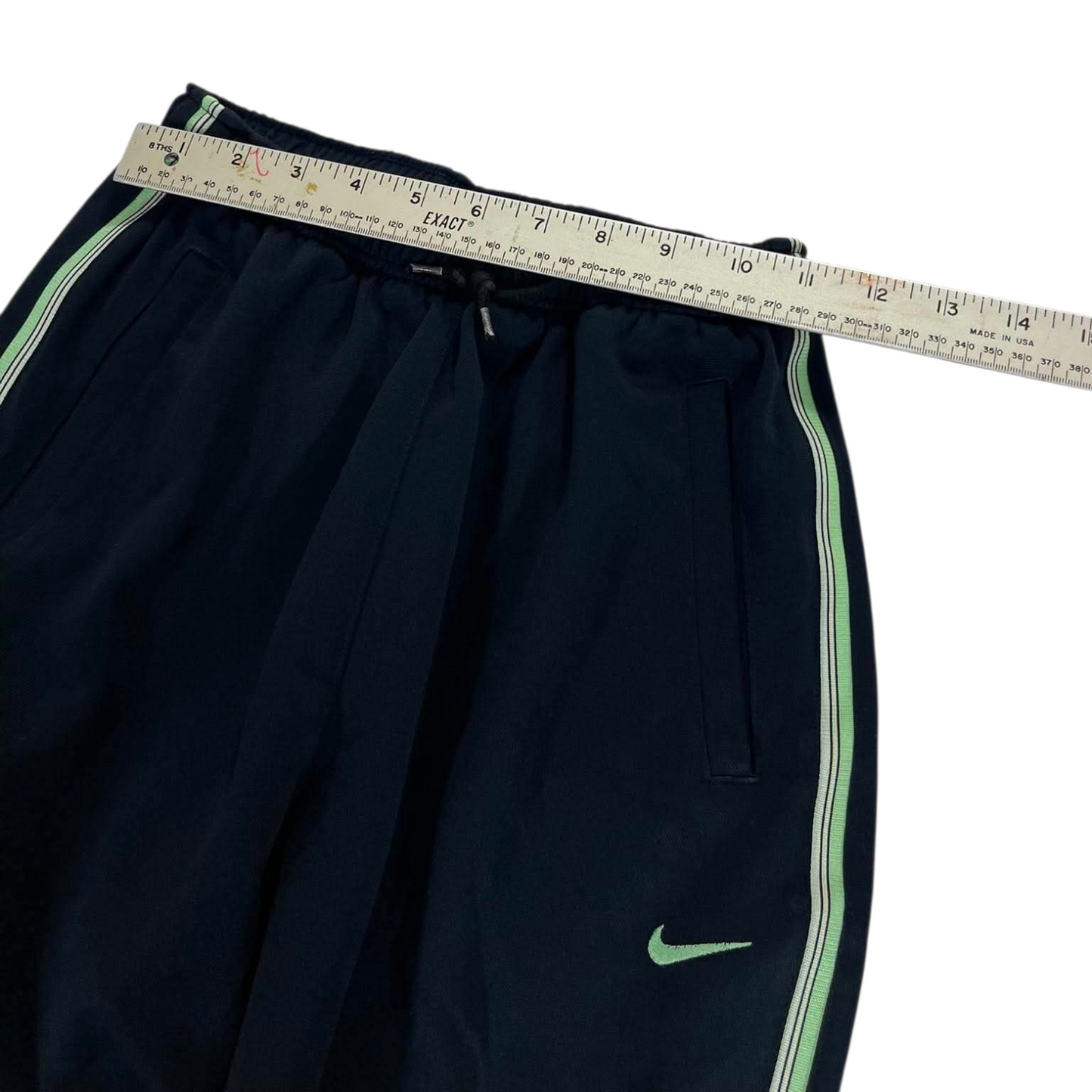 Y2K WOMENS NIKE BLACK TRACK PANTS (M) ⁷