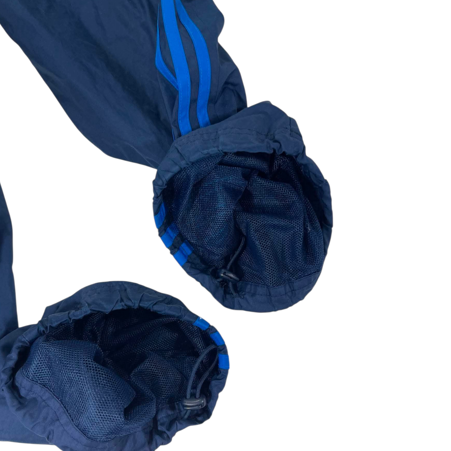 VINTAGE ADIDAS NAVY TRACK PANTS (L)