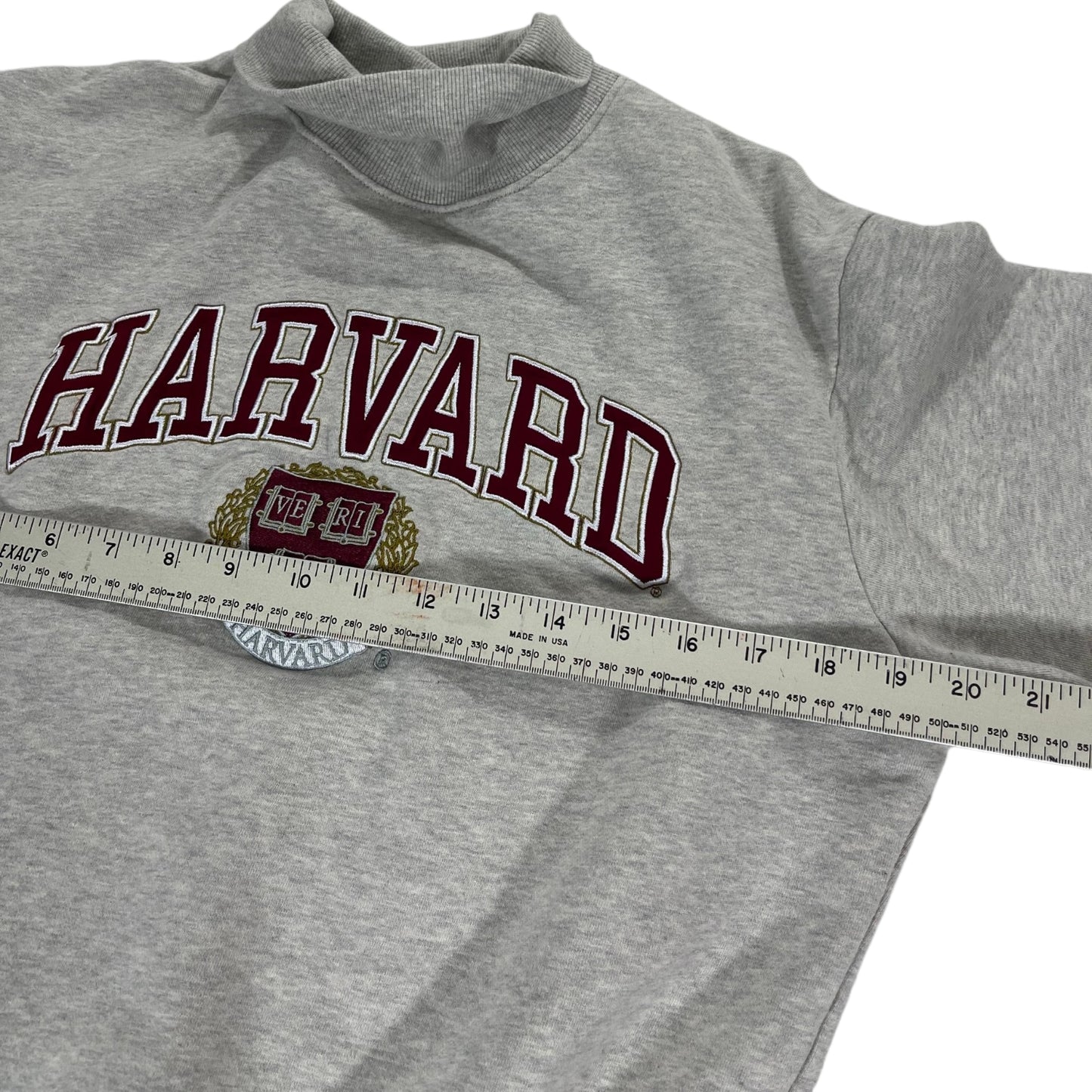 HARVARD EMBROIDERED GRAY CREWNECK (S)