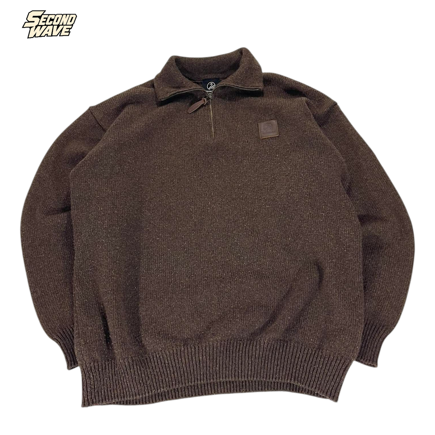 SWANNDRI BROWN QUARTER ZIP (BEST FIT LARGE)