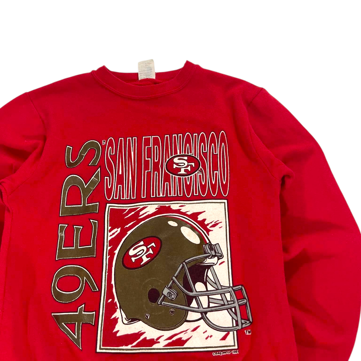 VINTAGE SAN FRANCISCO 49ERS CREWNECK (BEST FIT SMALL)