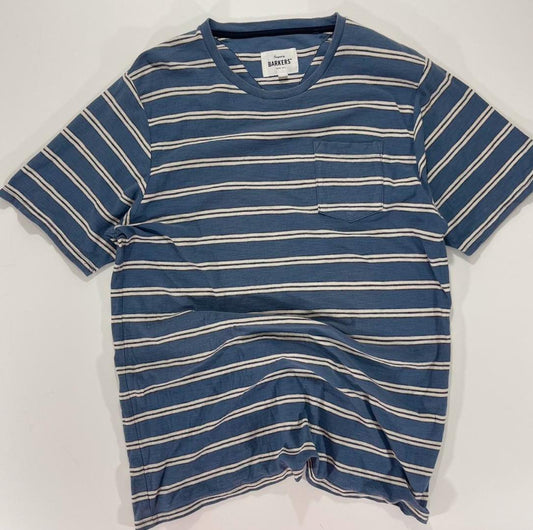 BARKERS BLUE STRIPED POCKET TEE (L-XL)