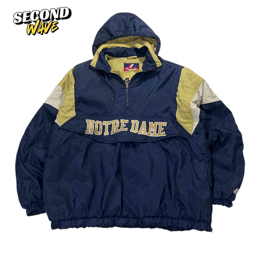 VINTAGE MAJESTIC ATHLETIC NOTRE DAME JACKET (L)