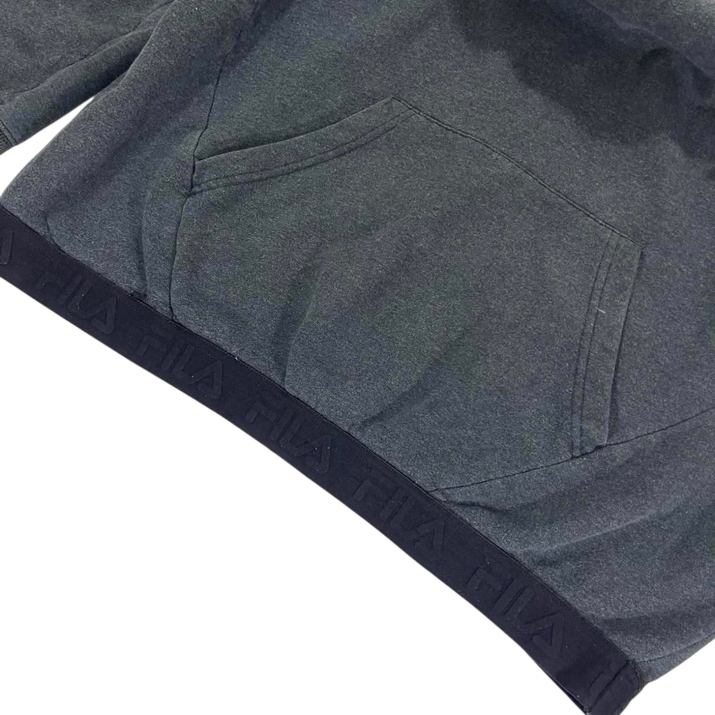 VINTAGE FILA QUARTER ZIP HOODIE (L)