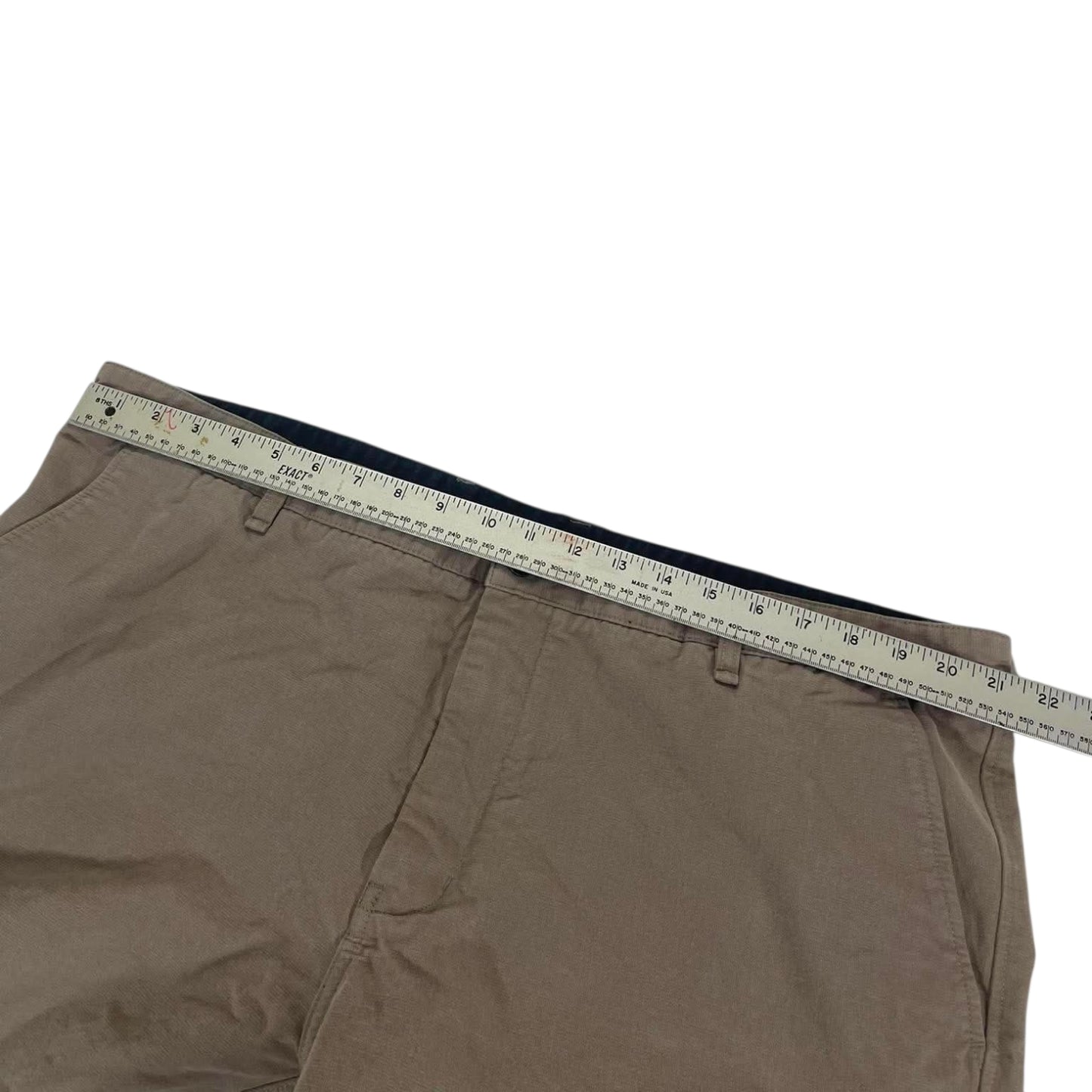 VINTAGE WIDE MEG RODD & GUNN BROWN CHINO TROUSERS (42)