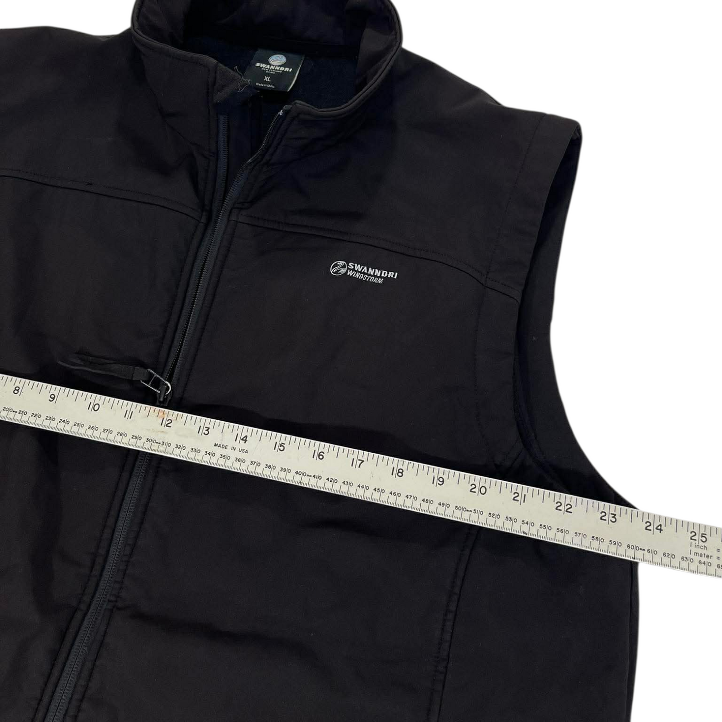 SWANNDRI BLACK WINDSTORM VEST (XL)