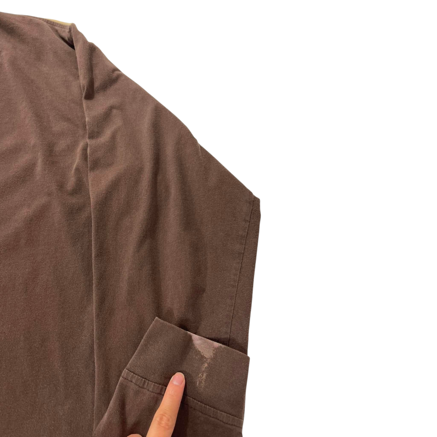 VINTAGE DEF JAM UNIVERSITY BROWN LONG SLEEVE SHIRT (XL)