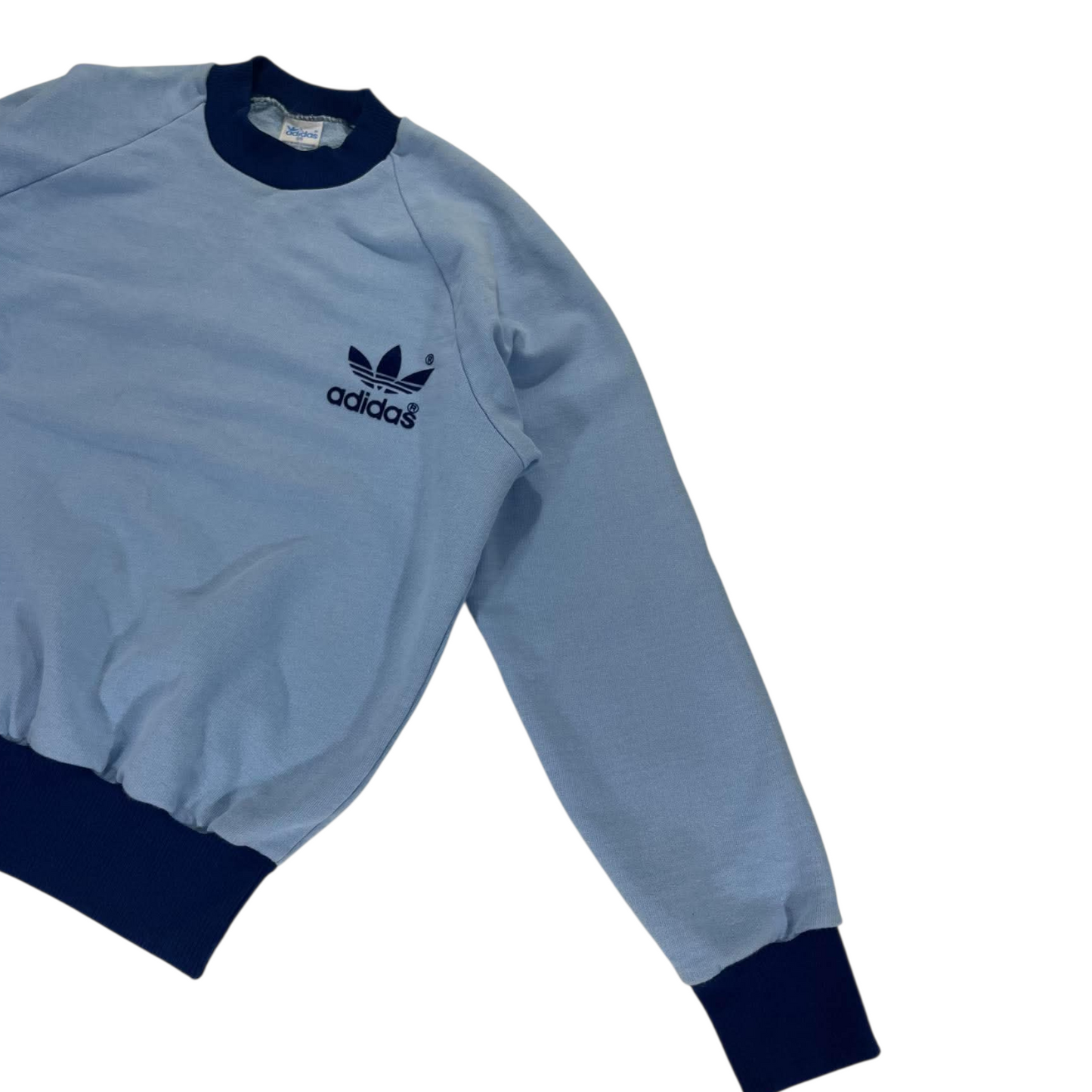 VINTAGE ADIDAS LIGHT BLUE CREWNECK (S)