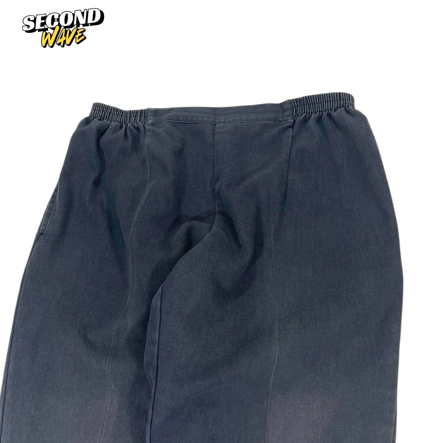 VINTAGE FADED VIBES WIDE LEG TROUSERS (L)
