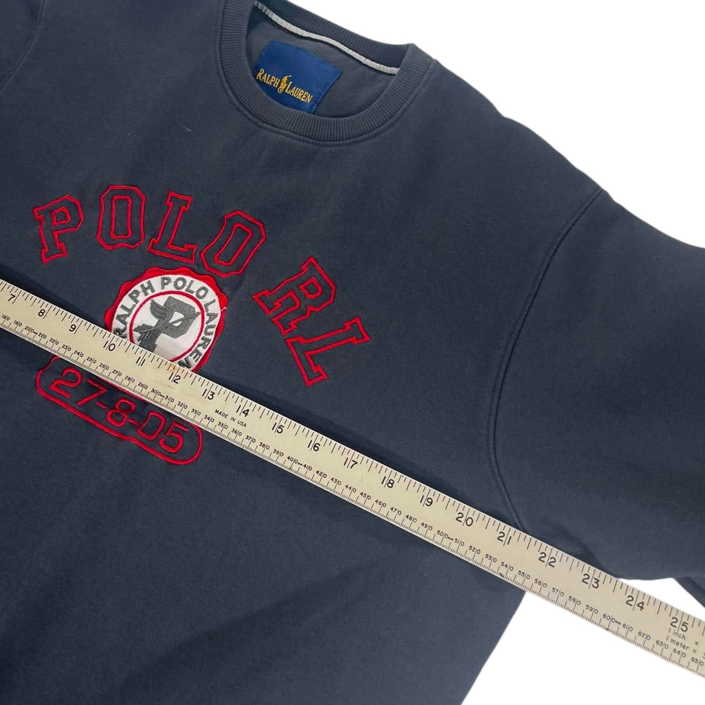 VINTAGE FADED POLO RALPH LAUREN CREWNECK (BEST FIT L)