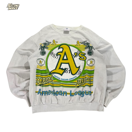 VINTAGE OAKLAND ATHLETICS CREWNECK (L)