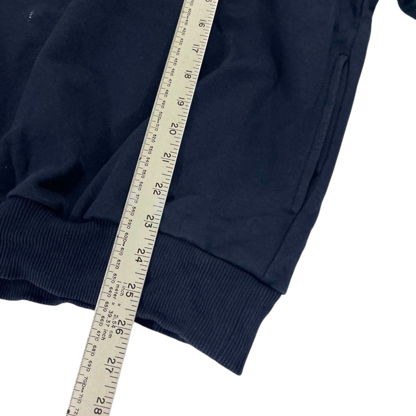 VINTAGE ASICS BLUE QUARTER ZIP (M (105))