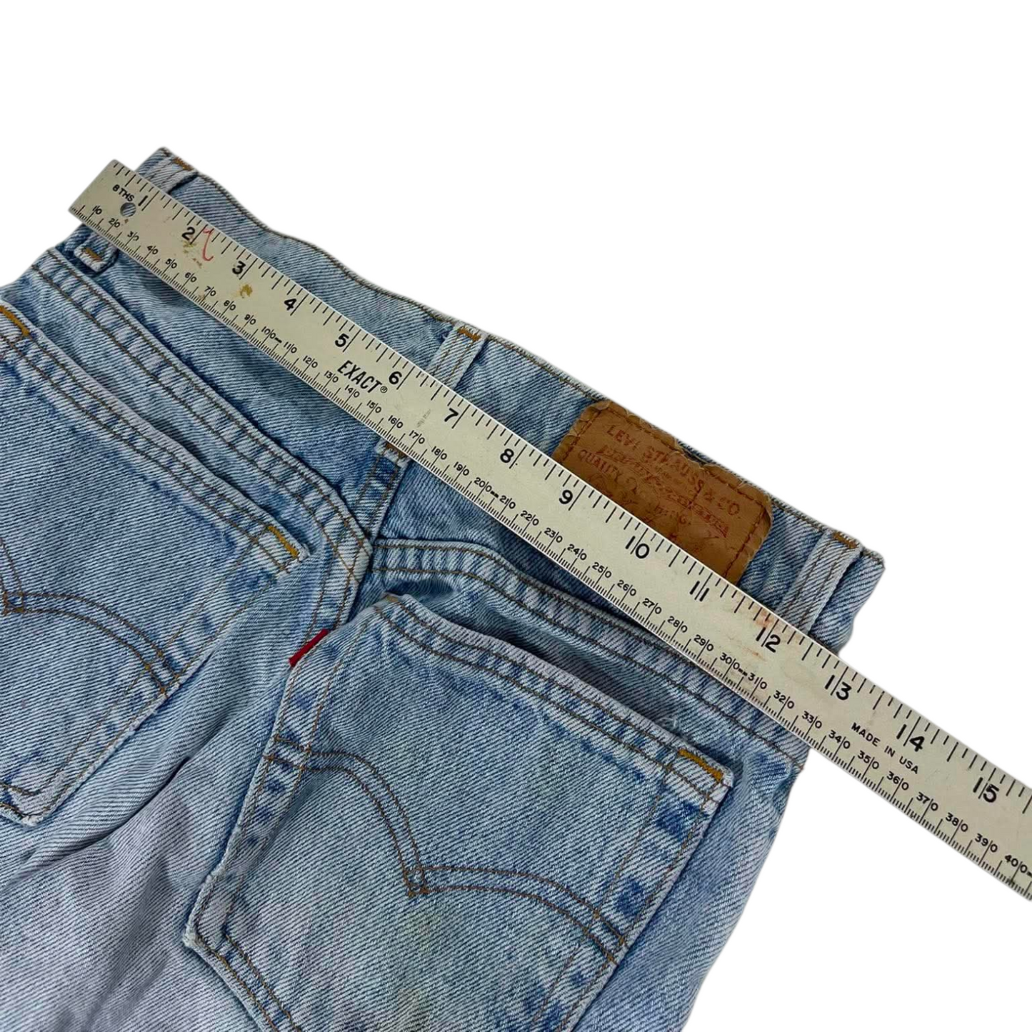 LEVI'S WASH DENIM PANTS (26/28)