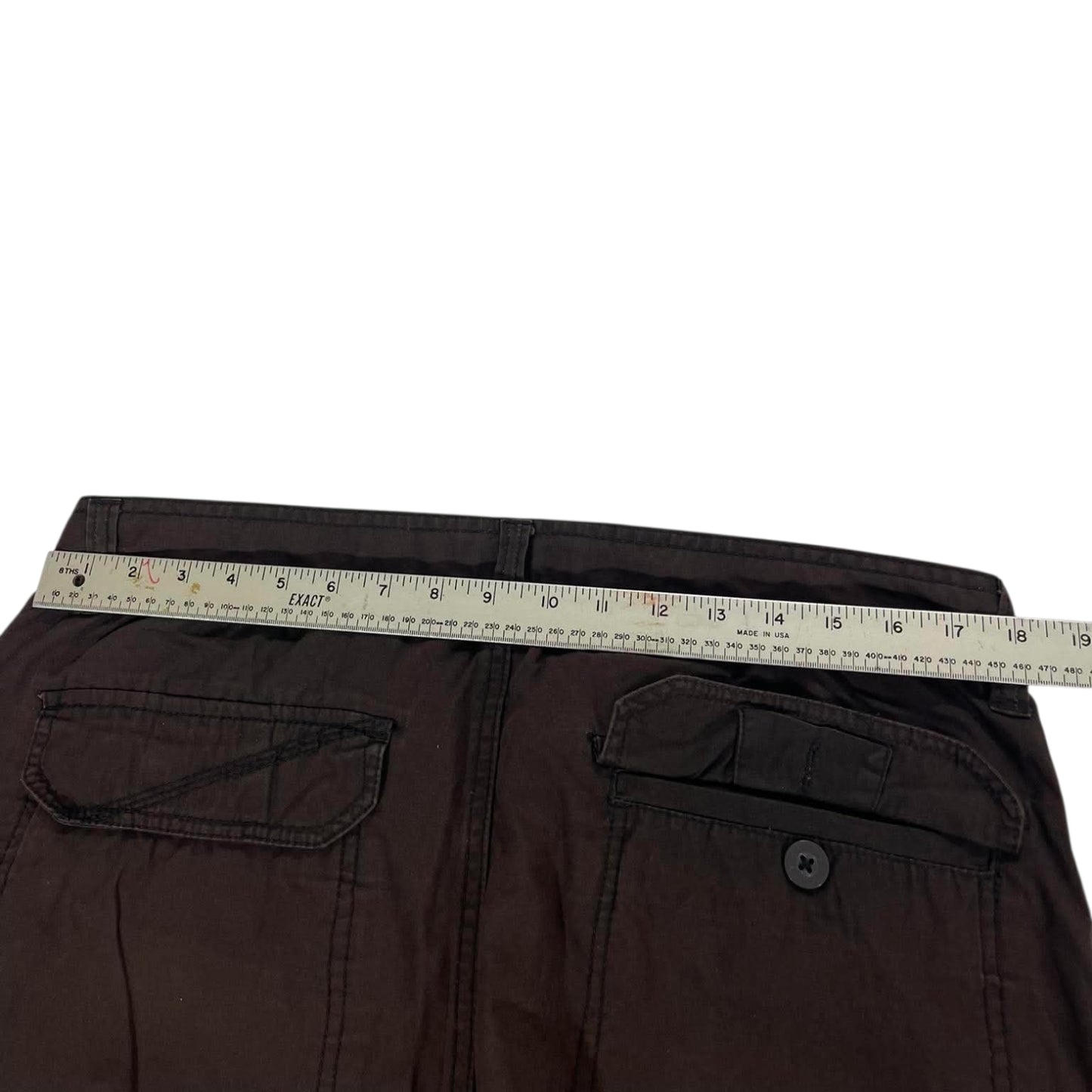 VINTAGE JEEP BROWN CARGO PANTS WITH MULTIPLE POCKETS AND A RELAXED FIT (36)