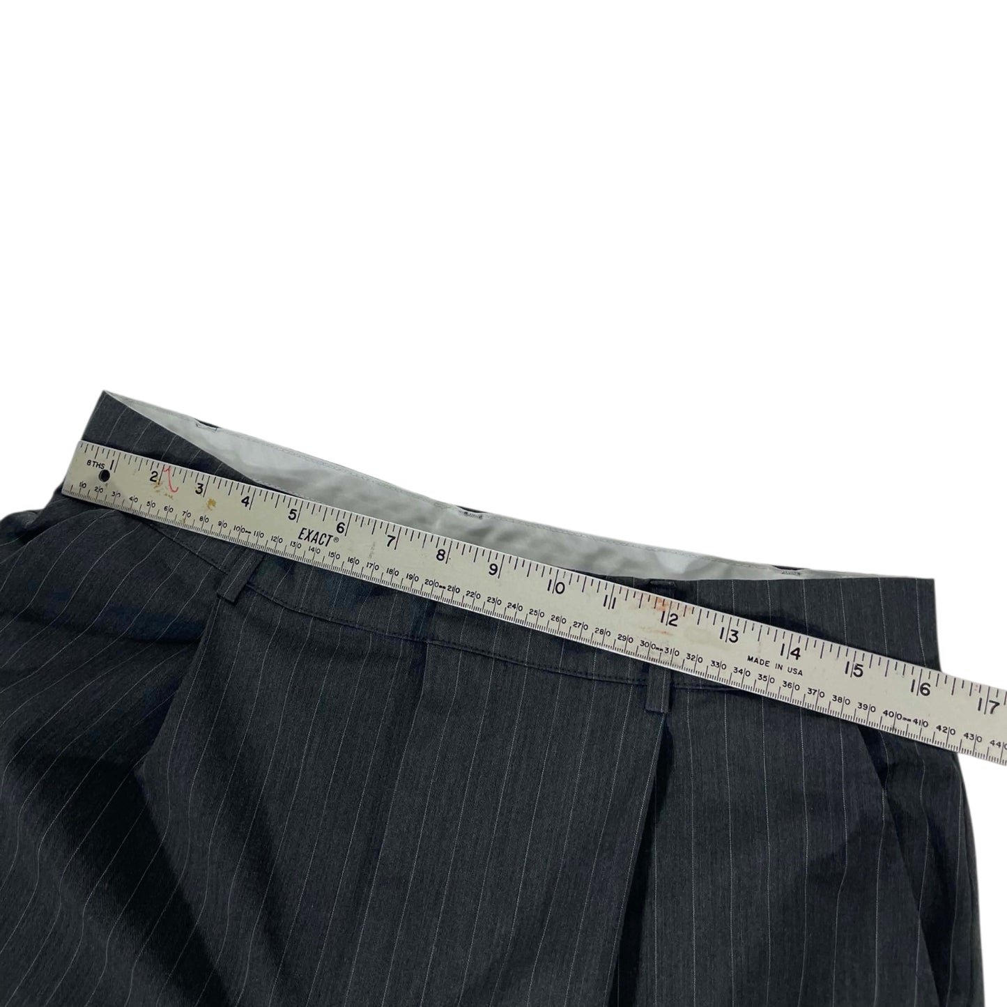 COTTON ON GREY PINSTRIPE WIDE LEG PANTS (L)