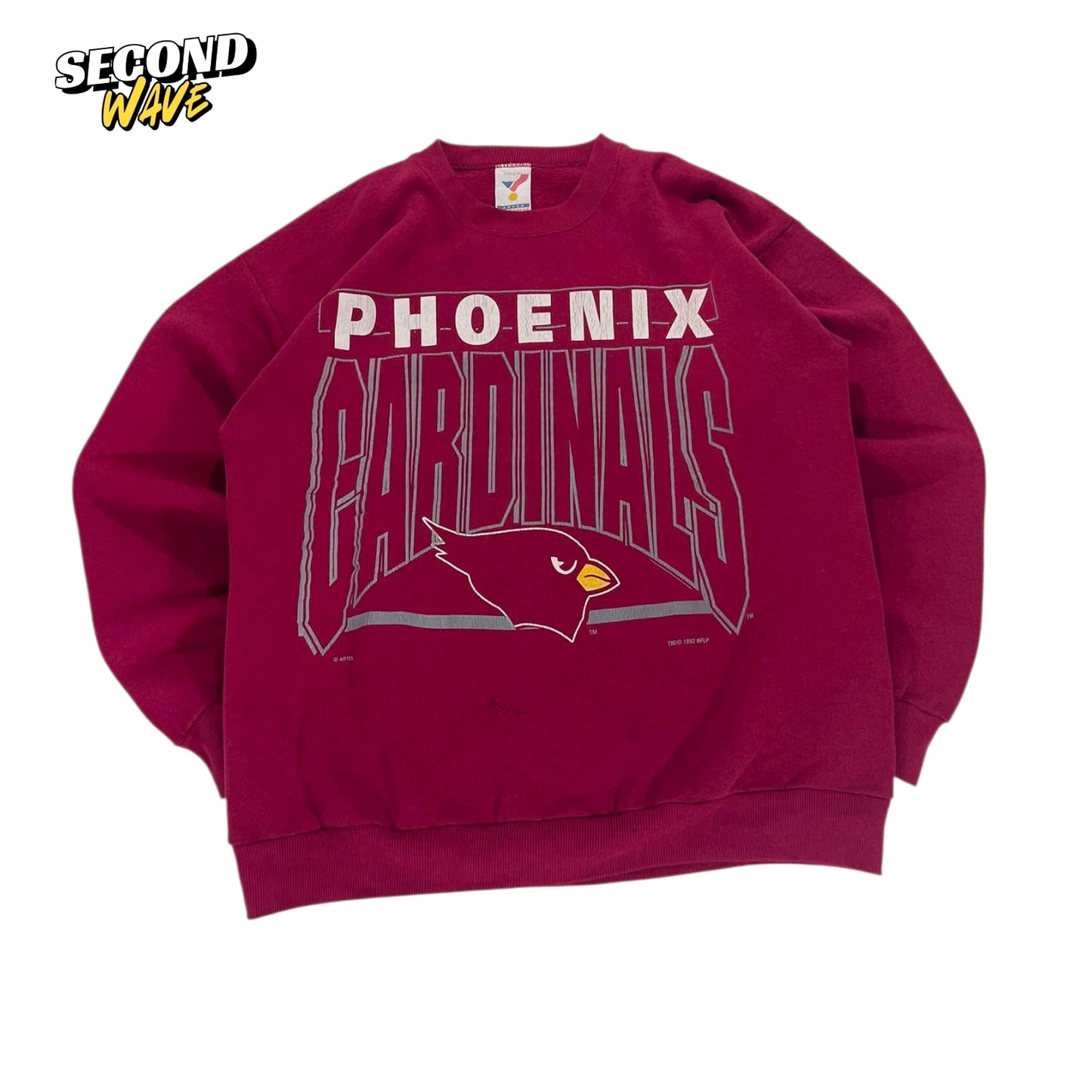 90S ARIZONA CARDINALS BURGUNDY CREWNECK (L)