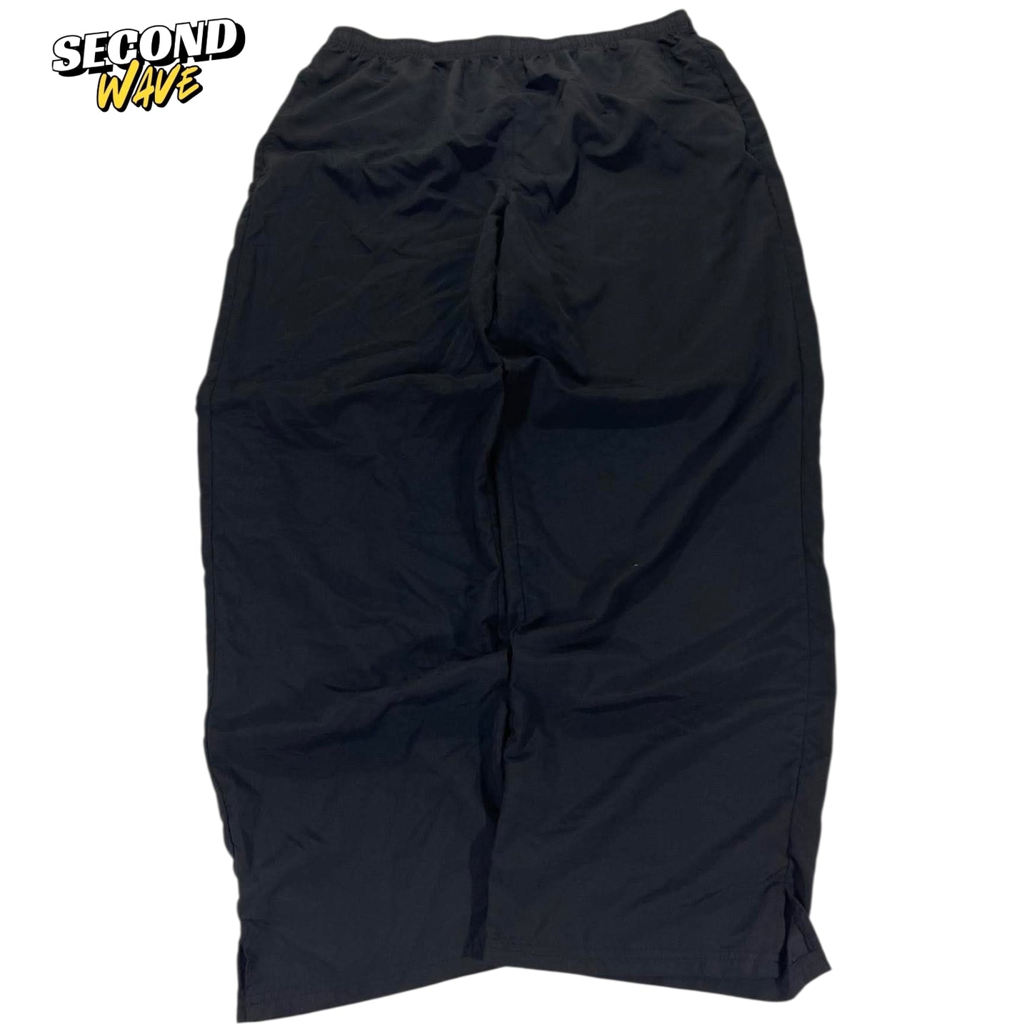 VINTAGE BLACK ACTIVE INTENT BAGGY TRACK PANTS (L-XL)