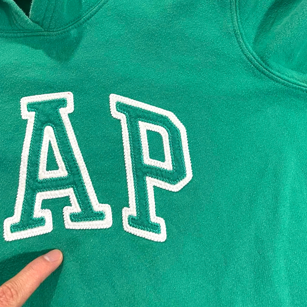 GREEN GAP HOODIE (XS)