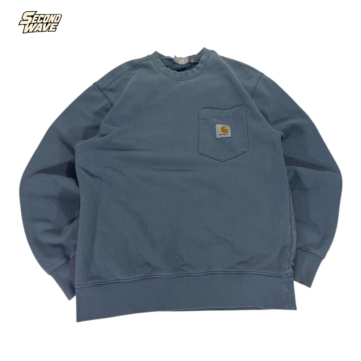 CARHARTT BLUE POCKET SWEATSHIRT (M)