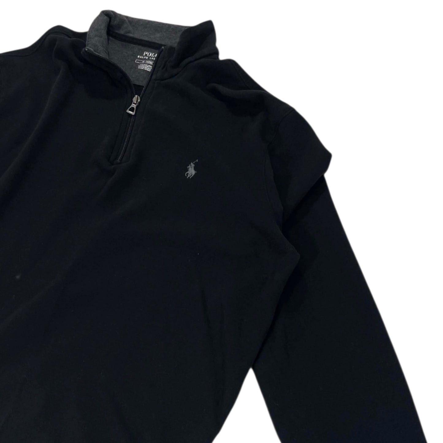 POLO RALPH LAUREN BLACK QUARTER ZIP (M-L)