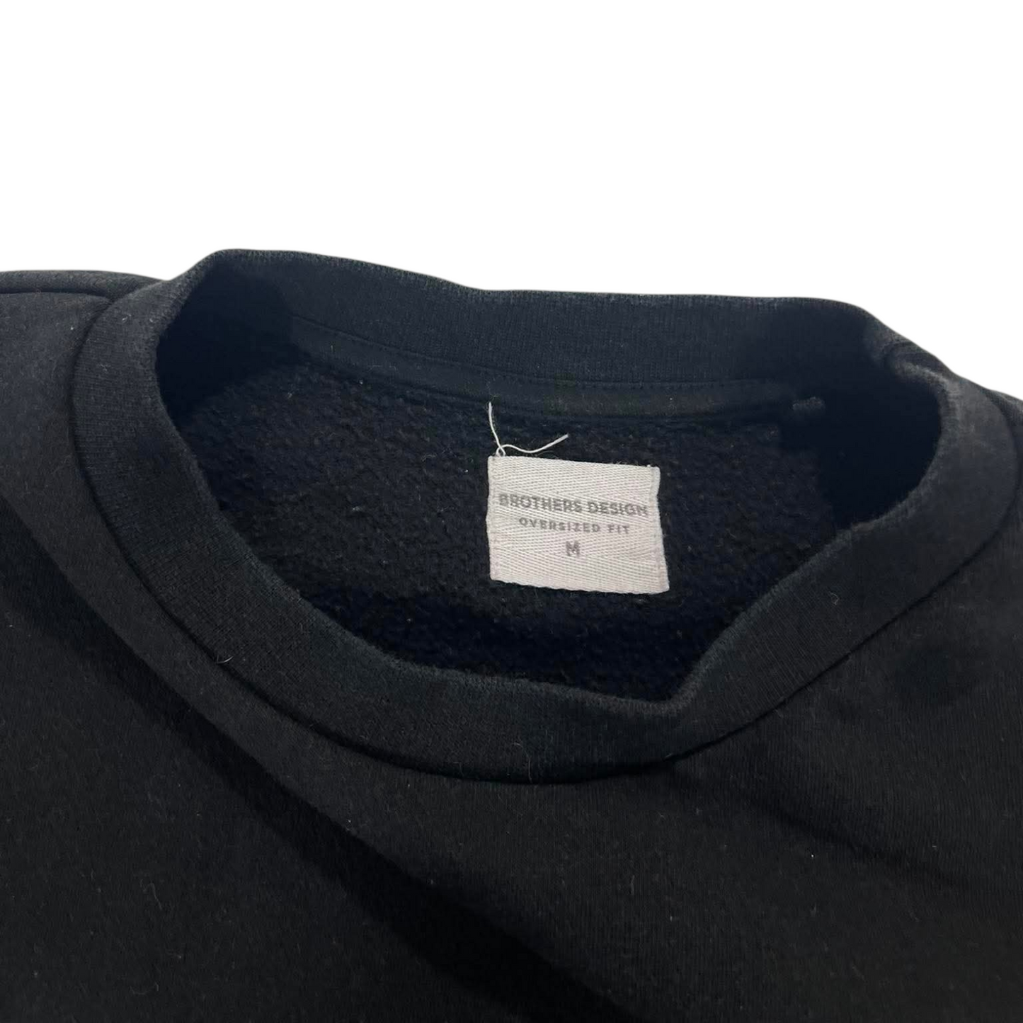BROTHEDS DESIGN BLACK CREWNECK SWEATSHIRT (M)