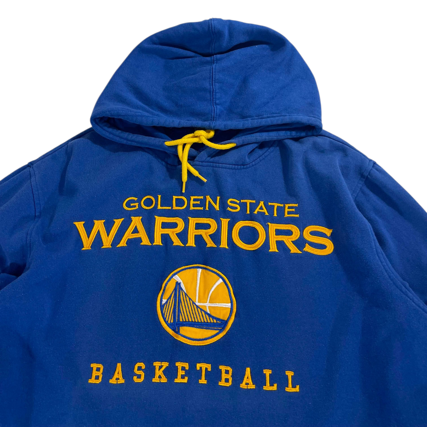 VINTAGE EMBROIDERED NBA GOLDEN STATE WARRIORS HOODIE (L)
