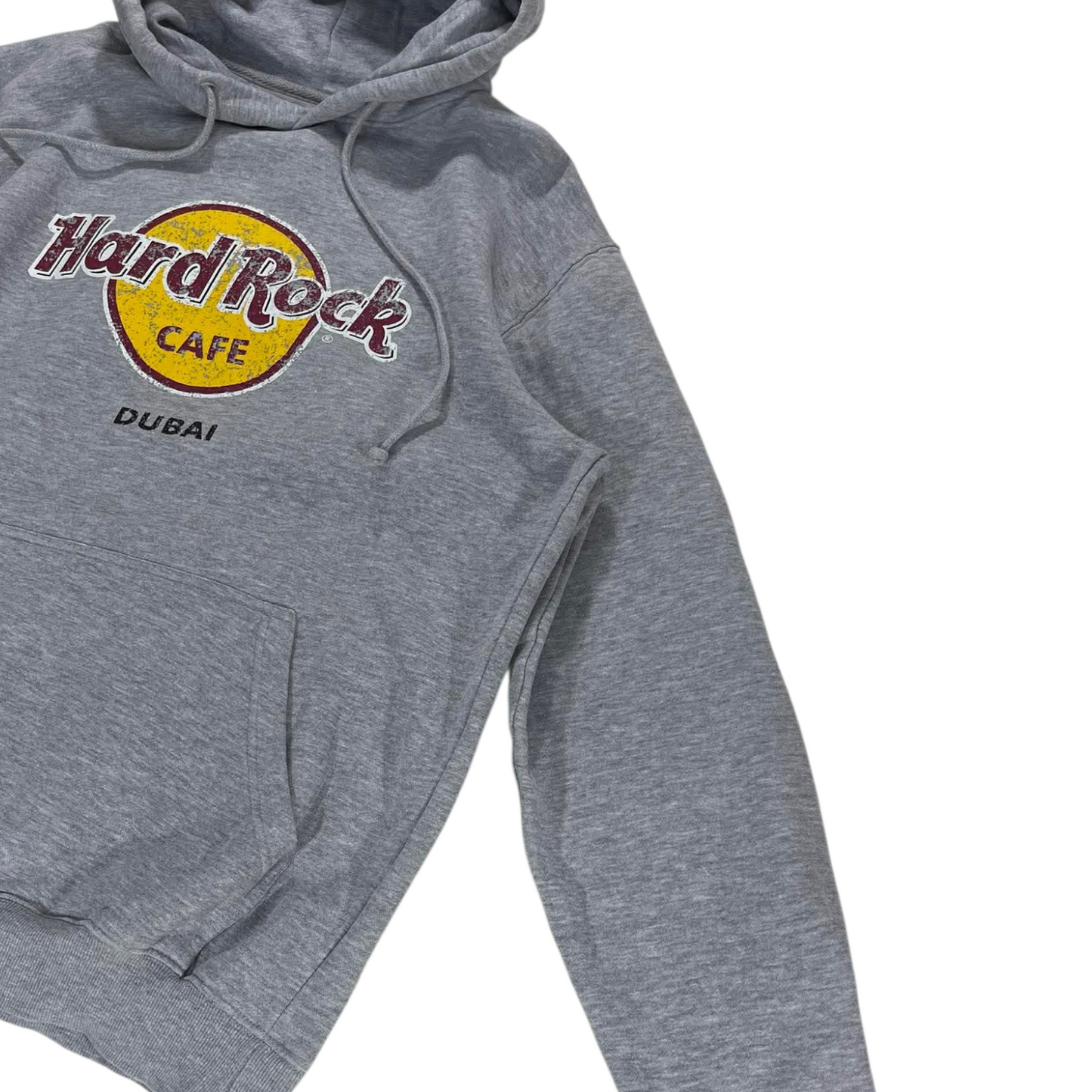 VINTAGE HARD ROCK CAFE GREY DUBAI HOODIE (L)